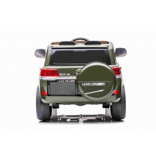 Elektrický džíp Toyota Land Cruiser lakovaný Army zelená