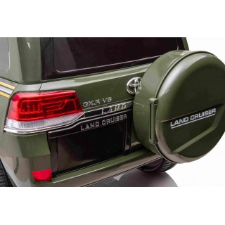 Elektrický džíp Toyota Land Cruiser lakovaný Army zelená