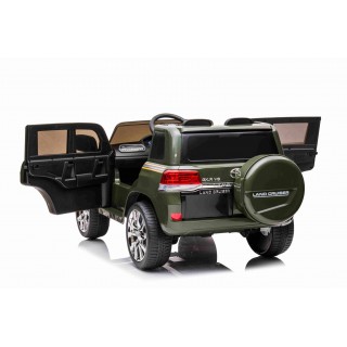 Elektrický džíp Toyota Land Cruiser lakovaný Army zelená