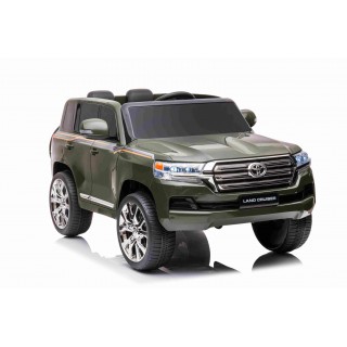 Elektrický džíp Toyota Land Cruiser lakovaný Army zelená