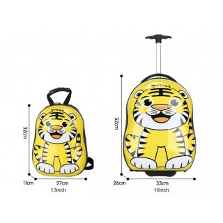 Detský cestovný kufor a batôžtek Tigrík 29l
