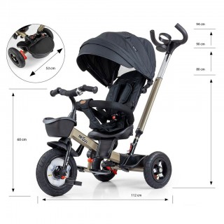 Detská trojkolka Milly Mally Movie gold