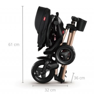 Milly Mally Luxusná Trojkolka Qplay Nova + Rubber gold