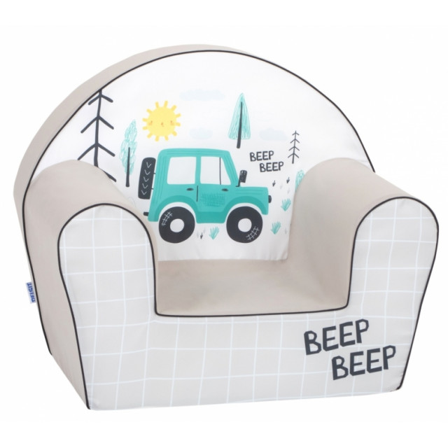 Detské kresielko Jeep beep beep - sivé