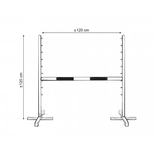 Skákacia prekážka pre Hobby Horse 120 cm, s 2-mi 50 mm nosníkmi