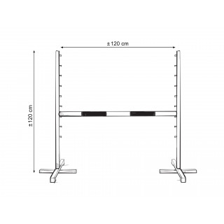 Skákacia prekážka pre Hobby Horse 120 cm, s 2-mi 50 mm nosníkmi