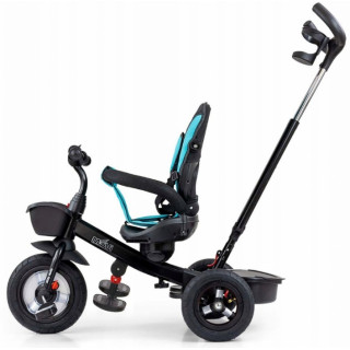 Luxusná Trojkolka Milly Mally Movi Black-Mint 5w1