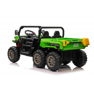 Elektrické autíčko dvojmiestny Kipper farmer s 2,4G, elektrickou korbou, 24V/7Ah, 4x120W