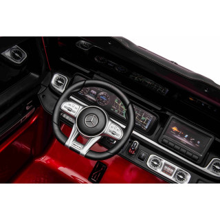 Mercedes G63 AMG 4x4 s 2,4G diaľkovým ovládaním, 4x200W, 2x24V/7Ah, vínová metalíza