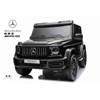 Mercedes G63 AMG 4x4 s 2,4G diaľkovým ovládaním, 4x200W, 2x24V/7Ah, čierny
