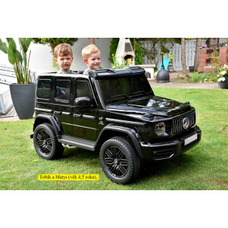 Mercedes G63 AMG 4x4 s 2,4G diaľkovým ovládaním, 4x200W, 2x24V/7Ah, čierny