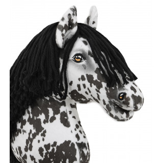 Koník na palici Hobby Horse  leopardí kôň s čiernou hrivou
