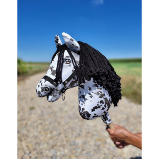 Koník na palici Hobby Horse  leopardí kôň s čiernou hrivou