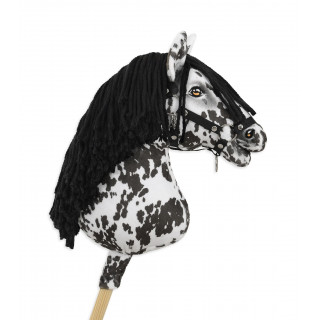 Koník na palici Hobby Horse  leopardí kôň s čiernou hrivou