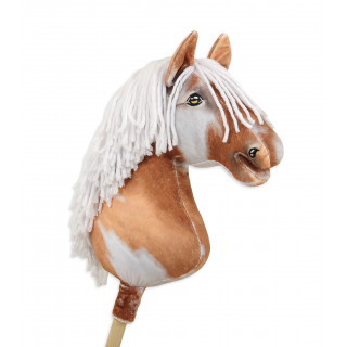 Koník na palici Hobby Horse hnedák tobiano s bielou hrivou