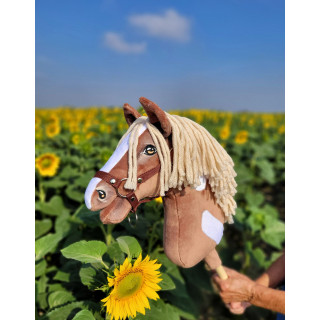 Koník na palici Hobby Horse western III hnedák