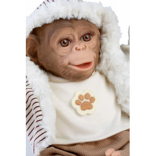 Guca opička - realistická opička bábätko s mäkkým látkovým telom - 32 cm