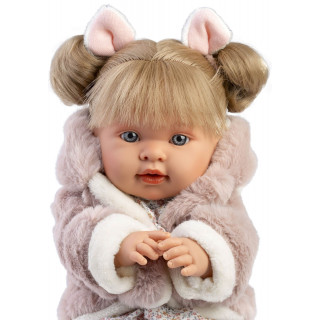 Realistická bábika Alexandra so zvukmi a mäkkým látkovým telom - 42 cm