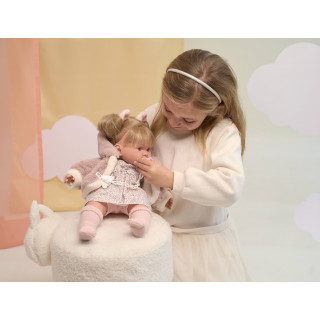 Realistická bábika Alexandra so zvukmi a mäkkým látkovým telom - 42 cm