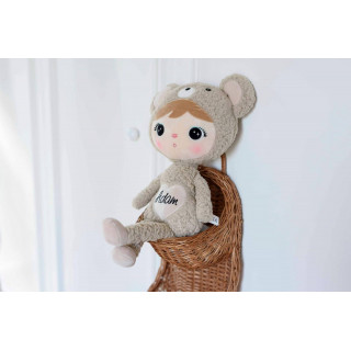 Metoo bábika Macko, béžový 50 cm