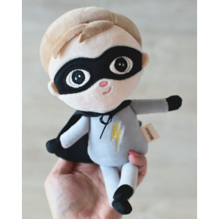 Mini handrová bábika Metoo Super Boy - sivá, 22cm