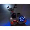 Motorka so sajdkárou, 2xmotor, 12V, LED efekty, pérovanie nápravy