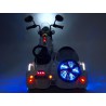 Motorka so sajdkárou, 2xmotor, 12V, LED efekty, pérovanie nápravy