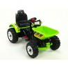 Traktor Kingdom s výklopnou korbou, mohutnými kolesami a konštrukciou, 2x motor 12V, 2x náhon, zelený