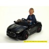 Jaguar F type/R, s 2.4G DO, otváracími dverami a kaputou, EVA kolesami, pérovaním nápravy,12V, lakovaný čierny