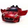Jaguar F type/R, s 2.4G DO, otváracími dverami a kaputou, EVA kolesami, pérovaním nápravy,12V, lakovaný červený