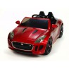 Jaguar F type/R, s 2.4G DO, otváracími dverami a kaputou, EVA kolesami, pérovaním nápravy,12V, lakovaný červený