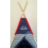 Detský stan námornícky s plachetnicou