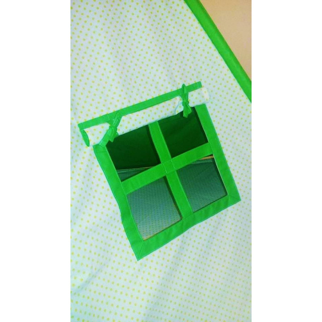 Detský stan 5-tyčový so žltými bodkami