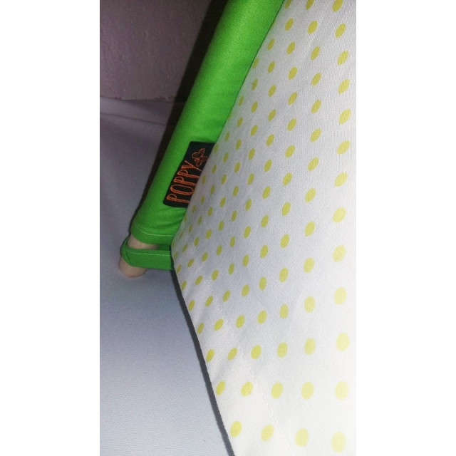 Detský stan 5-tyčový so žltými bodkami