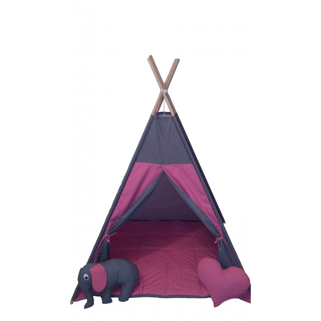 Detský stan Ružové srdiečka