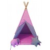 Detský stan ružový s bodkami