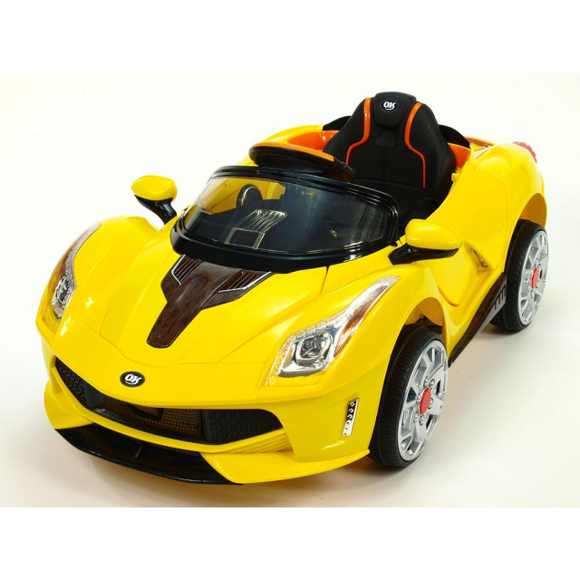 Rallye Ferrato s DO, otváracími dverami, pérovaním obidvoch náprav, super LED efekty, 12V, žlté
