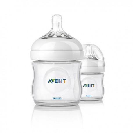 Dojčenská fľaša Avent Natural transparentná 125 ml