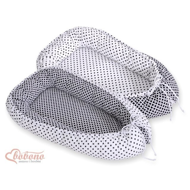 Obojstranný kokon pre bábätko - kvety mätové + mätová