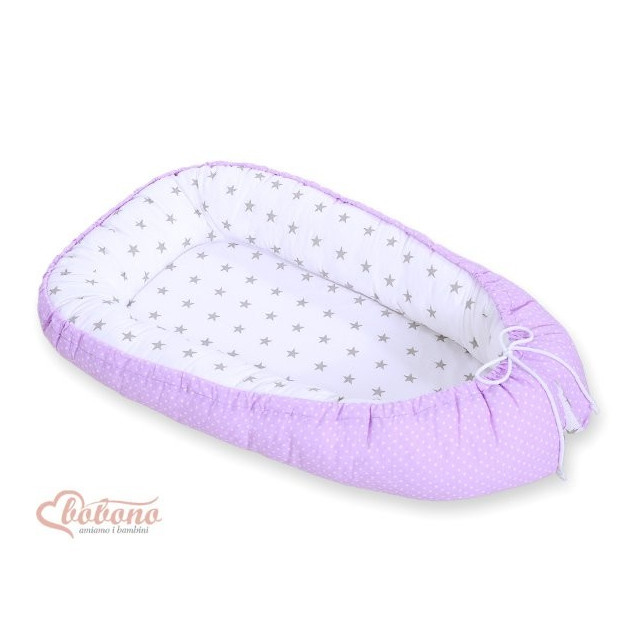 Obojstranný kokon pre bábätko - kvety mätové + mätová
