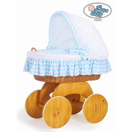 Prútený kôš pre bábätko Hannah cik-cak