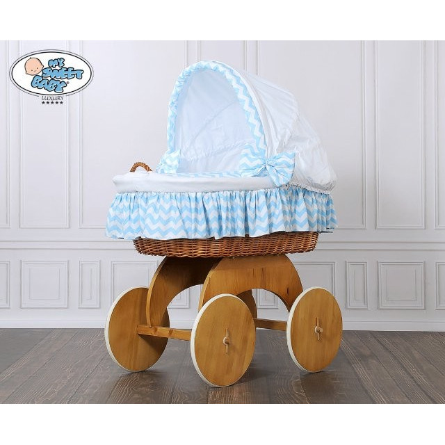 Prútený kôš pre bábätko Hannah cik-cak