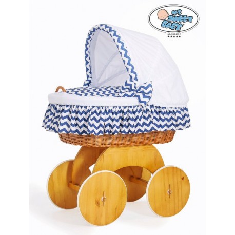 Prútený kôš pre bábätko Hannah cik-cak