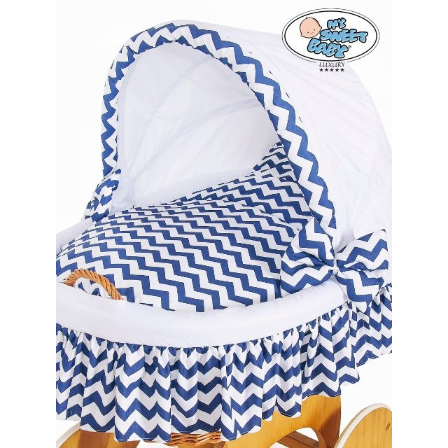 Prútený kôš pre bábätko Hannah cik-cak