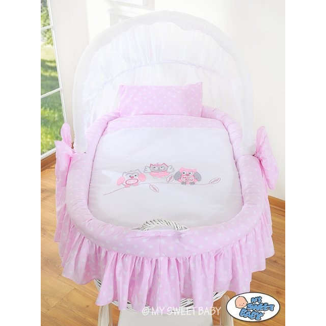 Prútený kôš pre bábätko Sovy