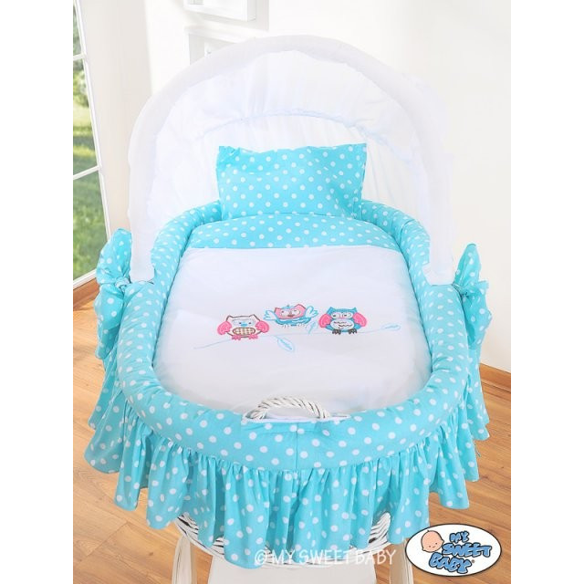 Prútený kôš pre bábätko Sovy