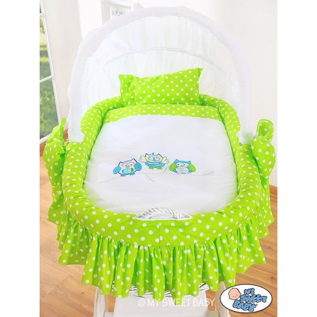 Prútený kôš pre bábätko Sovy