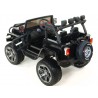 Džíp wrangler 4x4, náhon 4 Eva kolies, batérie 2x 12V/10Ah, 2,4G DO, USB,SD,Mp3,FM, otváracie dvere, čalunená sedačka, pérovanie