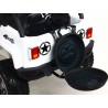 Džíp wrangler 4x4, náhon 4 Eva kolies, batérie 2x 12V/10Ah, 2,4G DO, USB,SD,Mp3,FM, otváracie dvere, čalunená sedačka, pérovanie