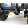 Džíp wrangler 4x4, náhon 4 Eva kolies, batérie 2x 12V/10Ah, 2,4G DO, USB,SD,Mp3,FM, otváracie dvere, čalunená sedačka, pérovanie